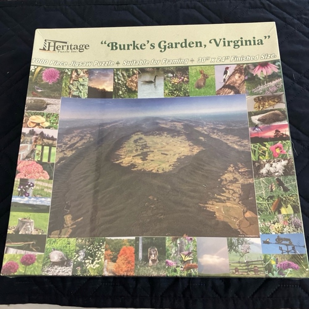 Heritage Burke's Garden, Virginia Puzzle - Green and Brown